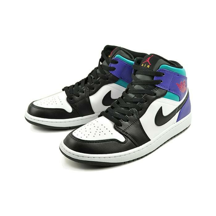 NIKE AIR JORDAN 1 MID white/black-bright concord dq8426-154 