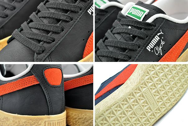 PUMA CLYDE VINTAGE PUMA BLACK-RICKIE ORANGE 394687-02 | Limited