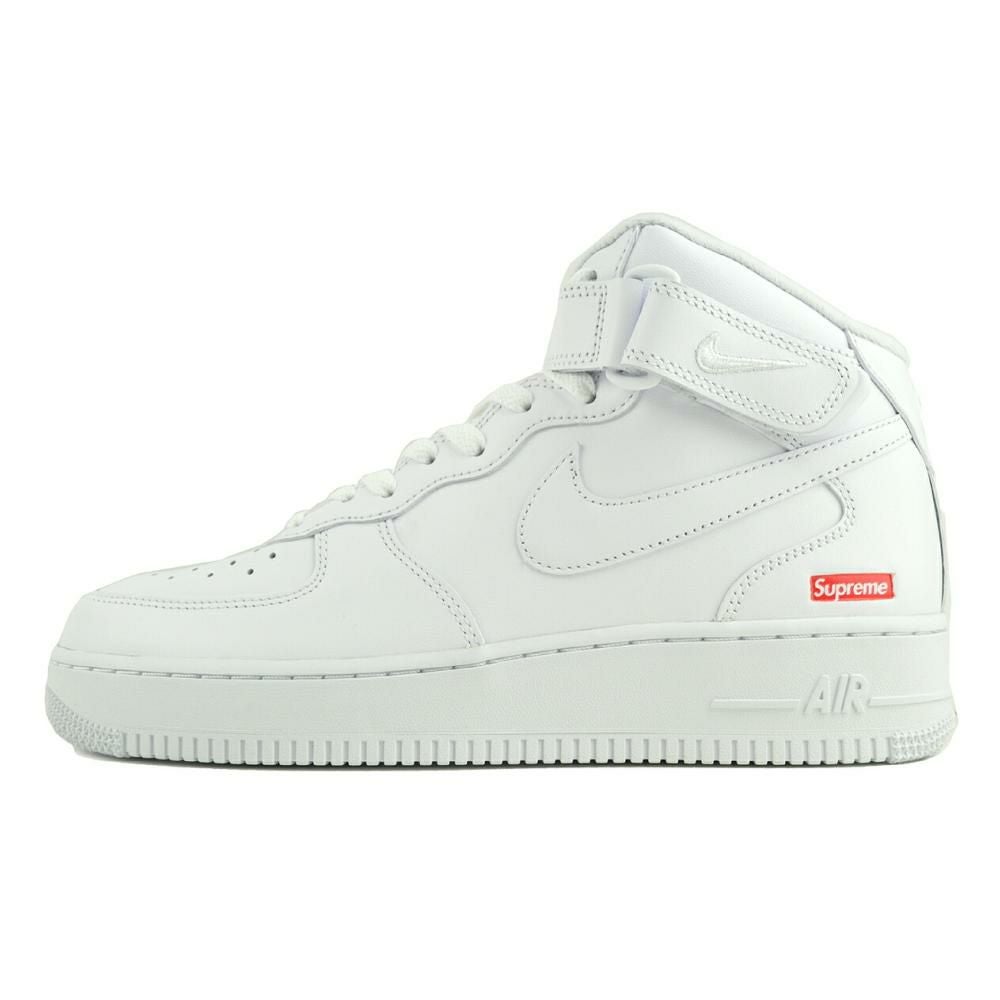 NIKE AIR FORCE 1 ホワイト NIKE AIR FORCE 1 MID / SUPREME white/white-wht fz8784-100