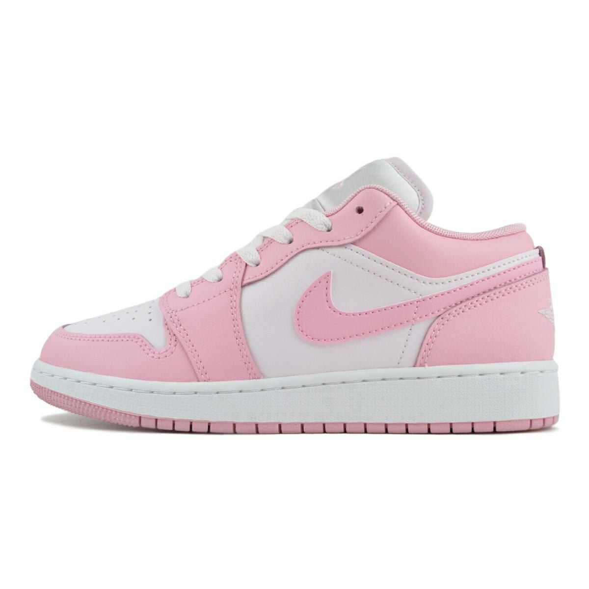 NIKE AIR JORDAN 1 LOW(GS) med soft pink/pearl pink-wht 553560-614