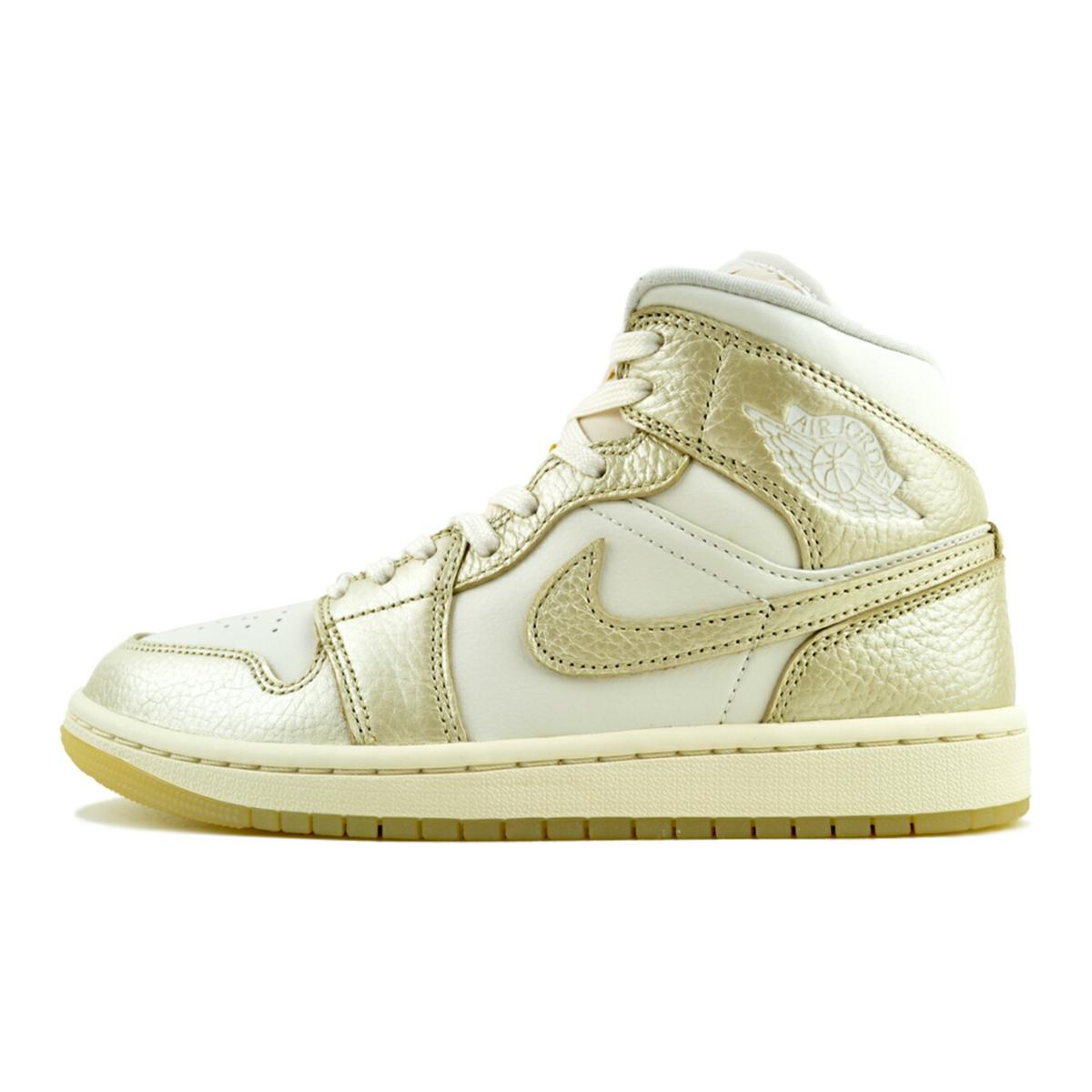 NIKE WMNS AIR JORDAN 1 MID SE sail/team gold-pale ivory hv5159-100